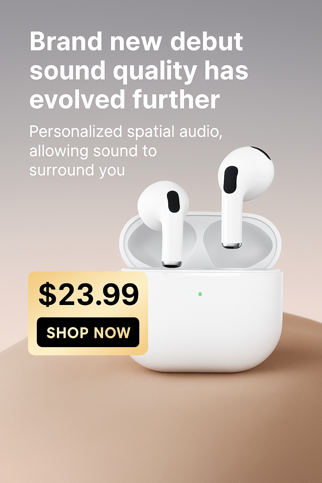 Wireless Bluetooth Earbuds With Charging Case