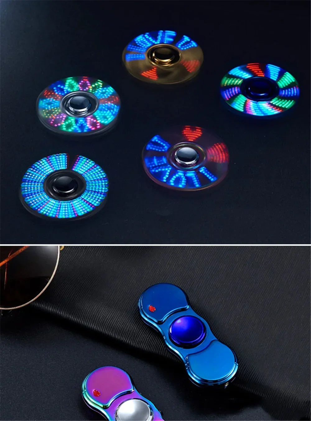 LED Electric Spinner Lighter