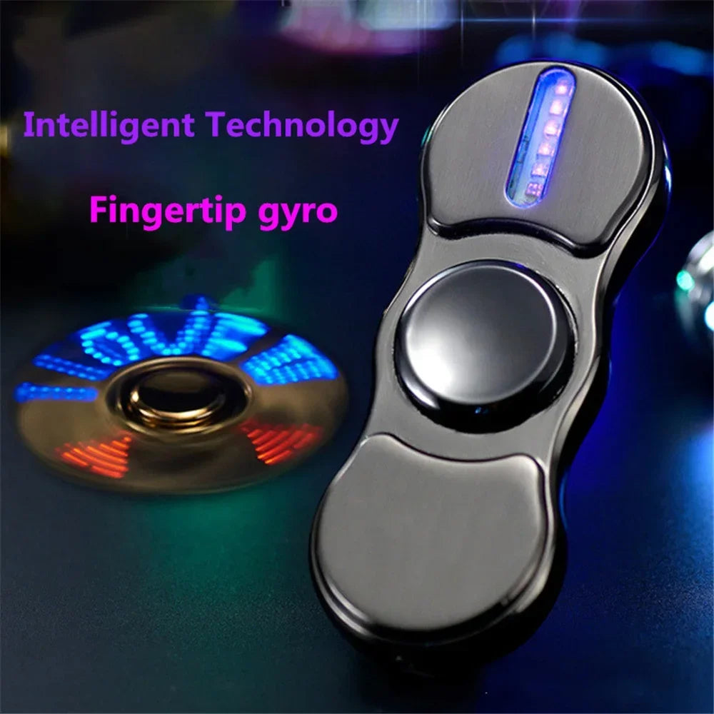 LED Electric Spinner Lighter