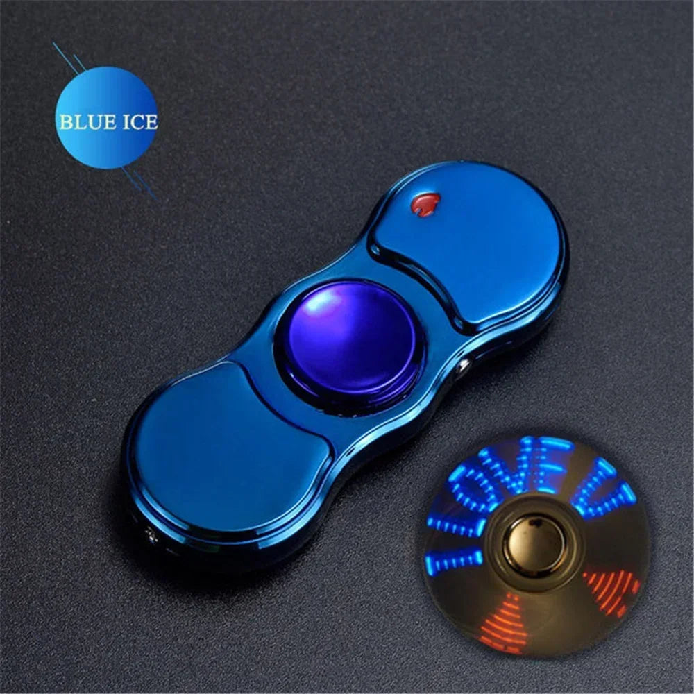 LED Electric Spinner Lighter