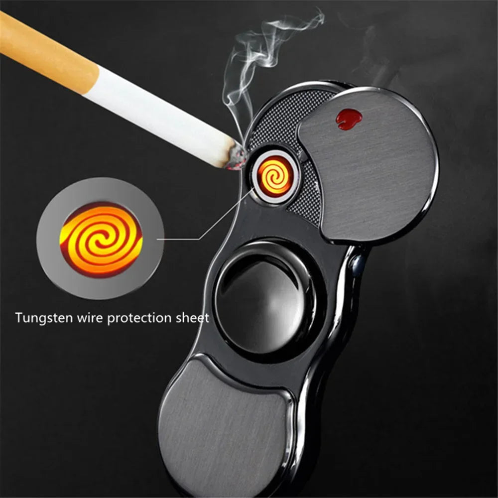 LED Electric Spinner Lighter