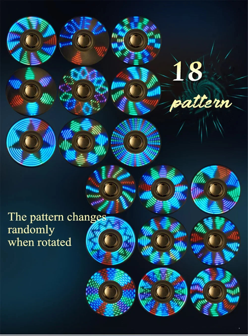 LED Electric Spinner Lighter